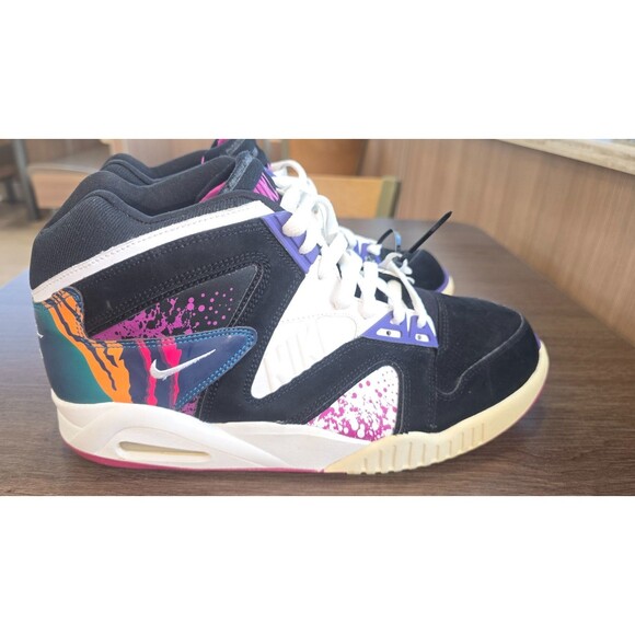 NIKE AIR TECH CHALLENGE HYBRID BLACK WHITE PINK PURPLE ANDRE AGASSI MENS 12 main image 9